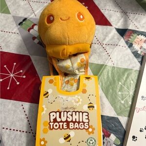 Yellow Bee Plushie Tote Bag